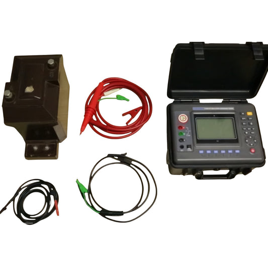 Electrical testing equipment with a power supply, cables, and a digital display on a white background UNI-T Digital Insulation Tester Rated 10KV UTG-T3630 HV Test Set Resistance Tester Electx Electrical Supply