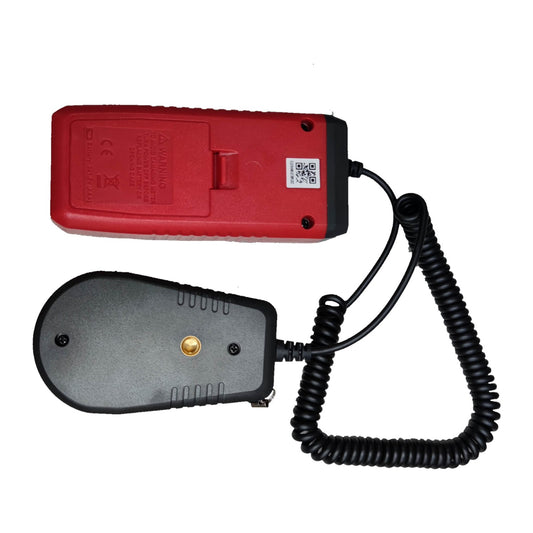 Red and black electronic device with coiled cable on a white background UNI-T Digital Light Meter UT383S Lux Meter Lumens Range Meter 0~199,900Lux Electx Electrical Supply