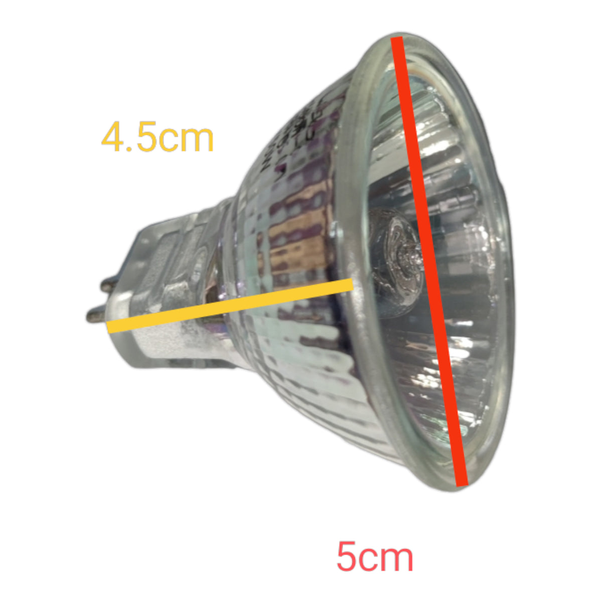 Vicloon Halogen Bulb 50W 220V MR-16 GU5.3 Socket MR16 Dichroic Halogen Lamp