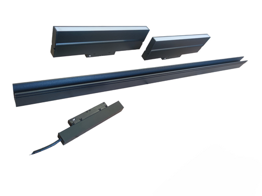 ILLUMIQ TERRA Magnetic Track Light 1 Meter 50mm with 2pcs 18W LED Foldable Flood Track Light Cool White 4000K 220V