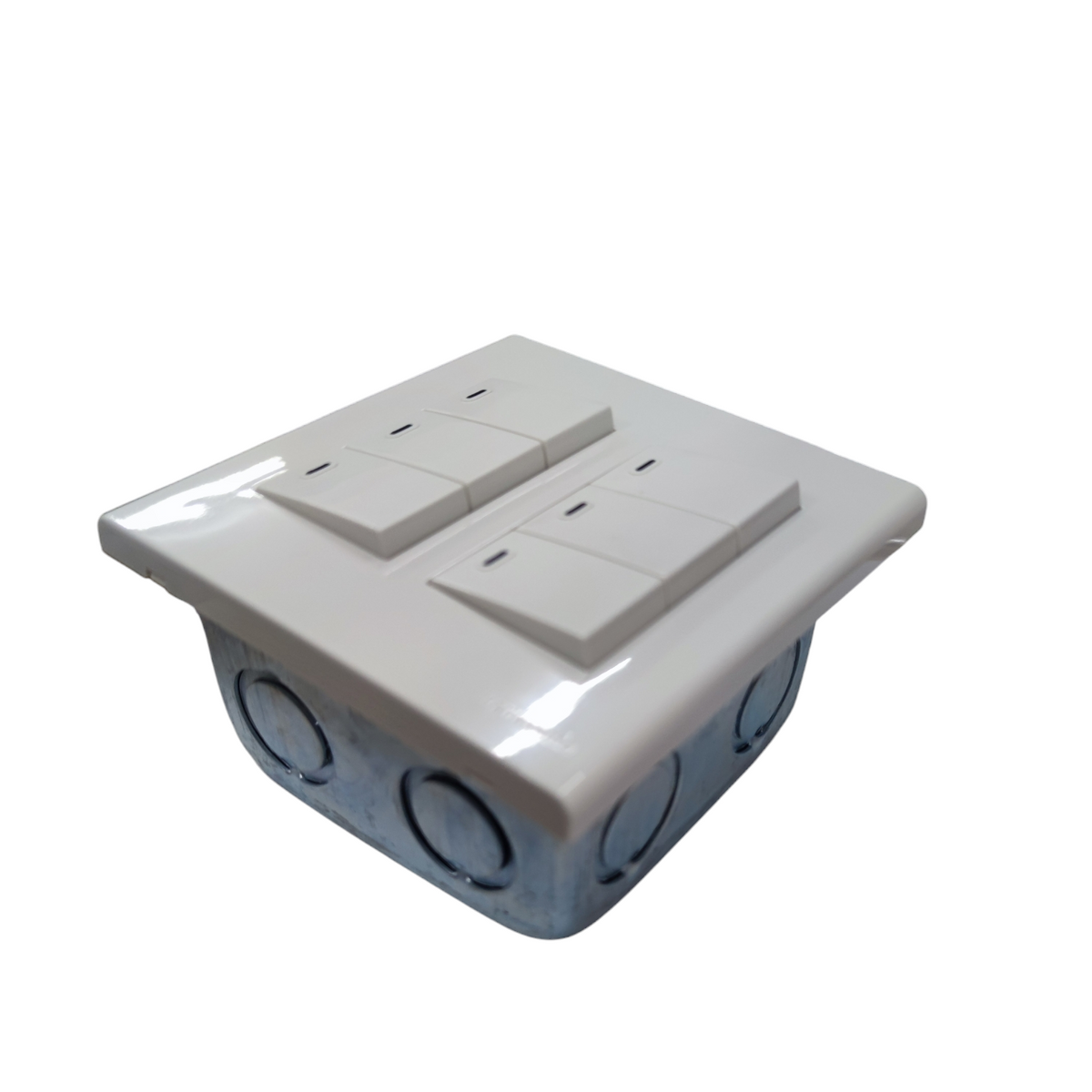 Panasonic 6 Gang 1 Way Switch 16A 220V Device Wide Series with Utility Box WEG6806+(6XWEG5001K-5)+Utility Box