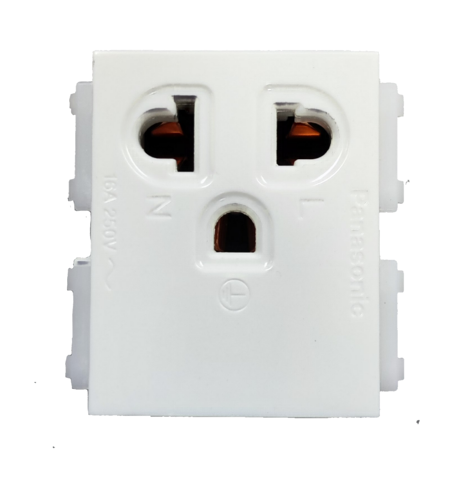Panasonic Grounding Universal Receptacle Quick Connect Terminal 16A 250V , Universal with Ground Center Device WEG1191K-5