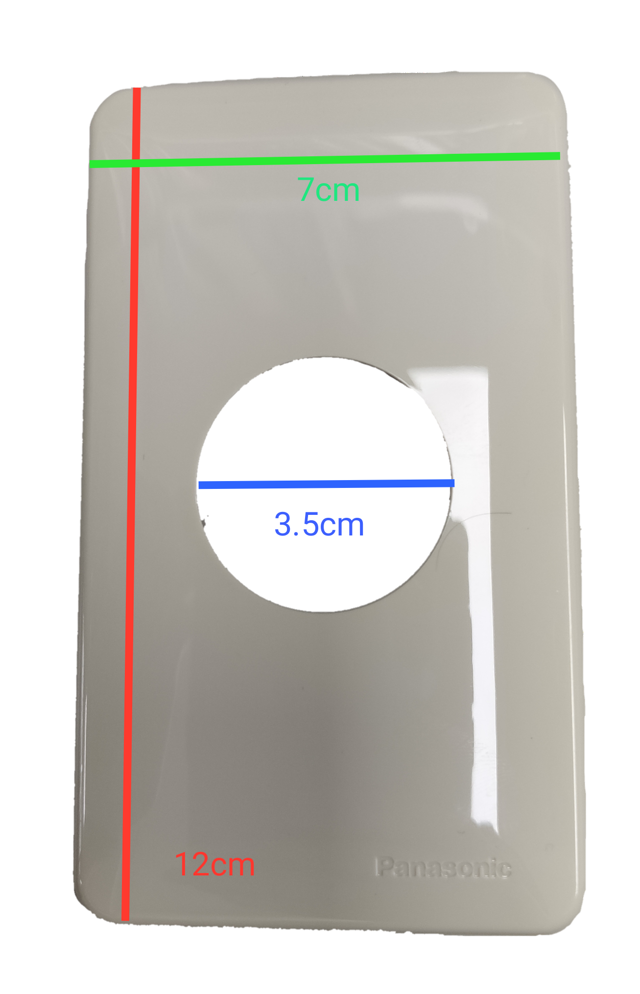 Plate Cover 35 mm Hole , Plate Cover Outlet WNF6253W-8