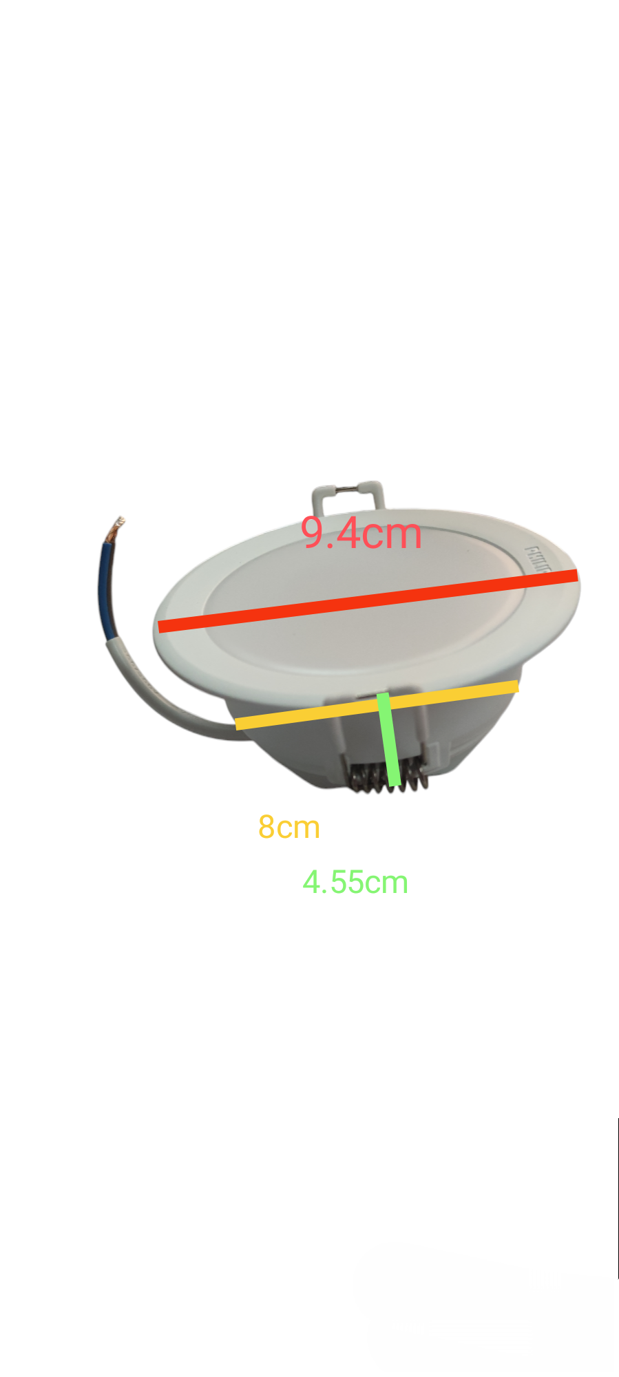Philips 5W LED Downlight Meson Scene Switch 220V Tri Color 2700K-4000K-6500K