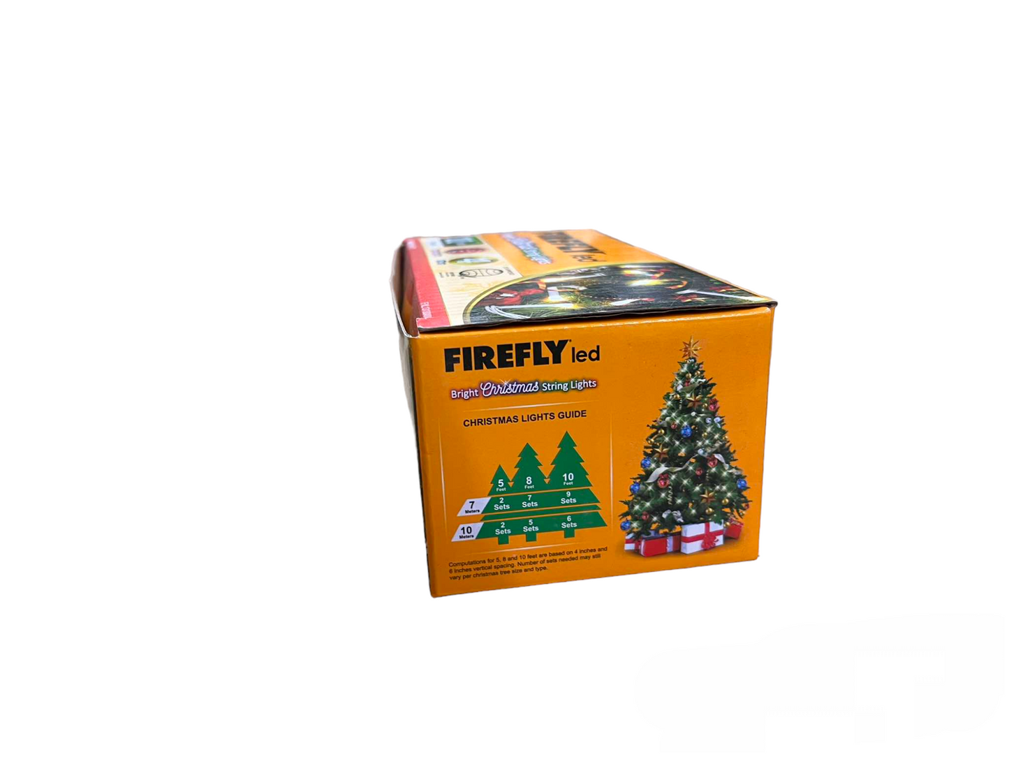Firefly 100 LED Bulb Christmas Light Warm White 3000K 7 Meters 7W 220V Indoor Max of 20 Connection White Wire 4 Effects Steady, Running, Blinking, Alternating FXL13100WW