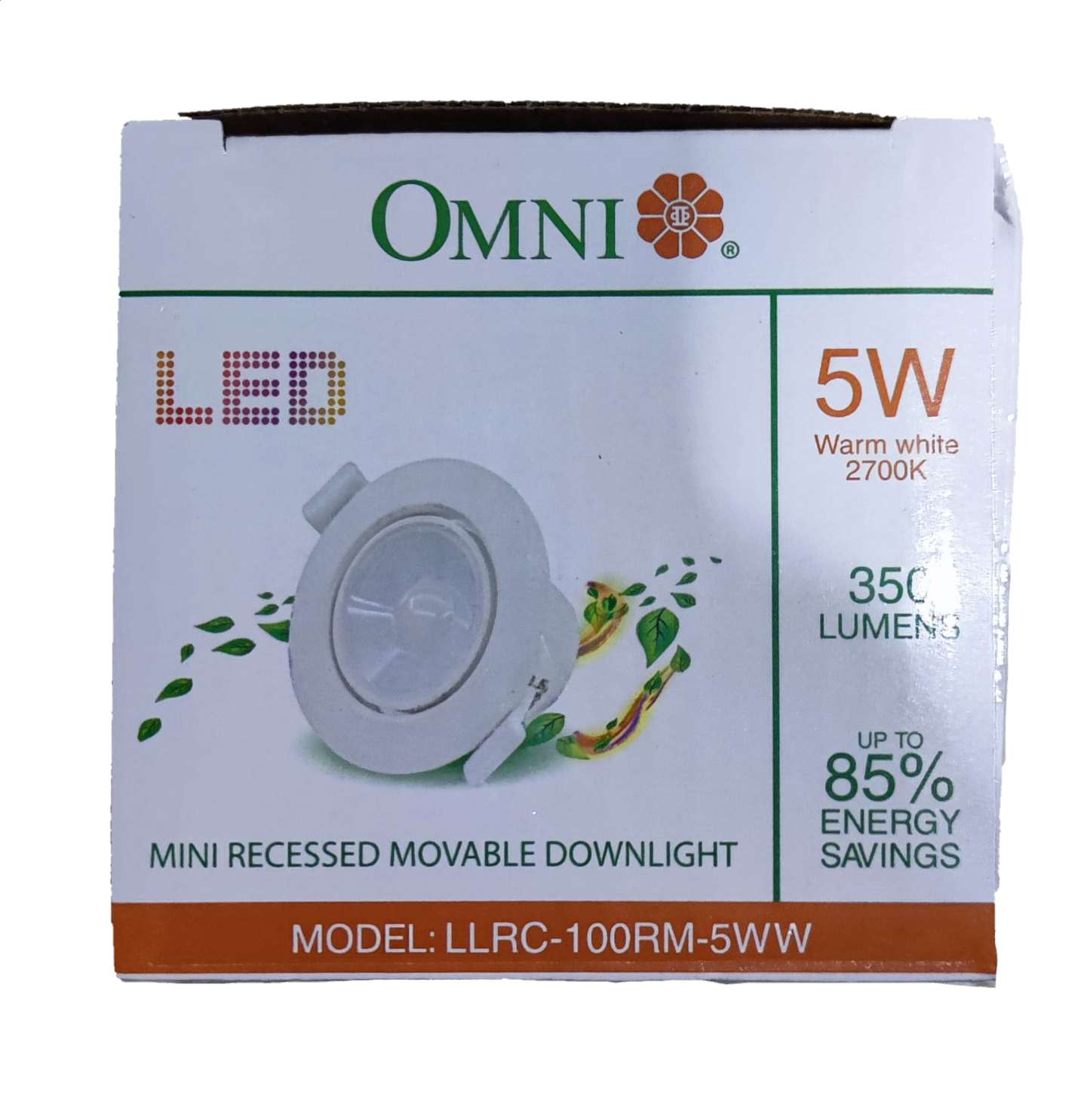 Omni 5W LED Movable Downlight Warm White 220V