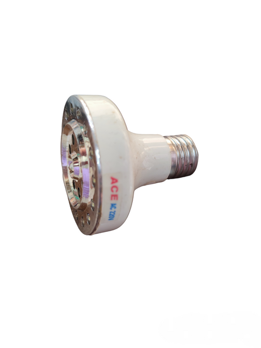 12W E27 12V DC LED Bulb with reflective silver ring and standard screw base for energy-efficient lighting