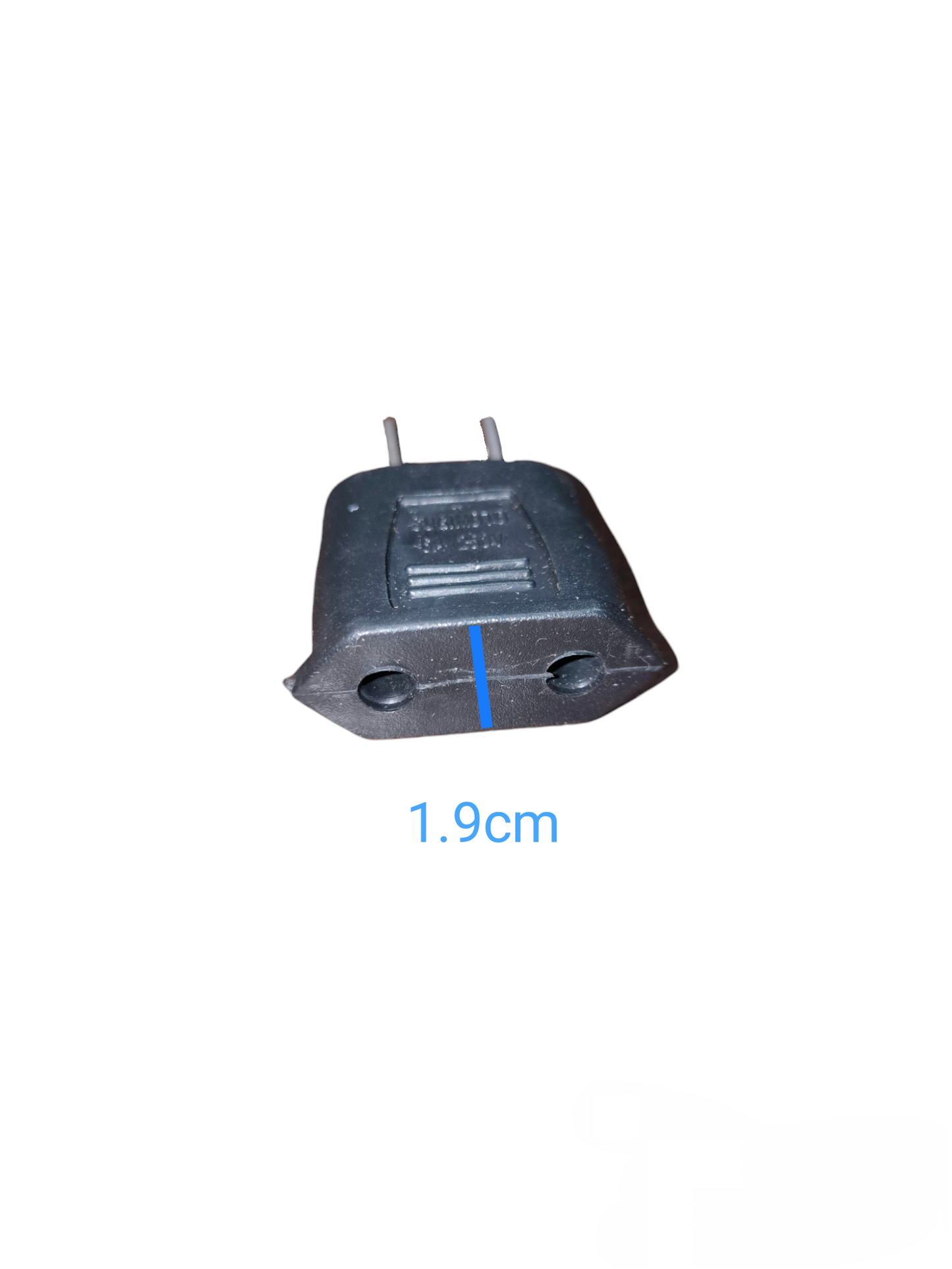 Electx Electrical Supply adaptor for Round to Flat 3A 250V black electrical plug adapter