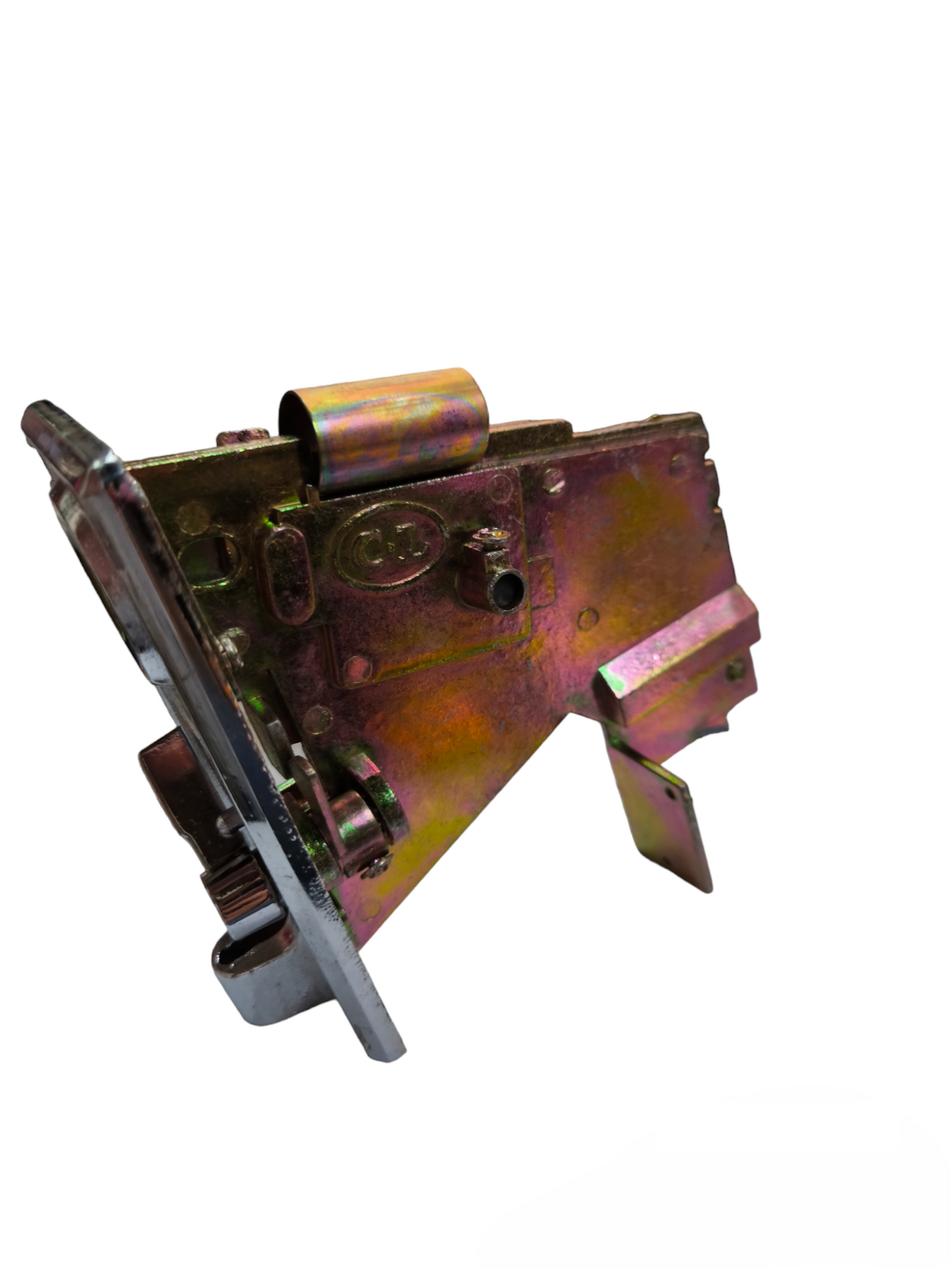 Durable alloy coin insertor slot part for power points and switches, ideal for secure transactions