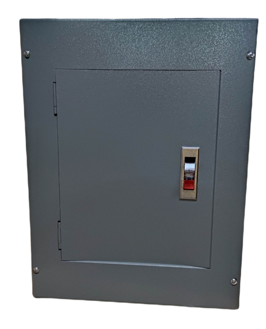 Gray 8 branches Panel Board Bolt on electrical panel board with latch and secure screws