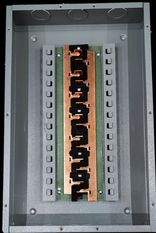 America electrical panel board 12 branches with metal casing and copper bus bar inside