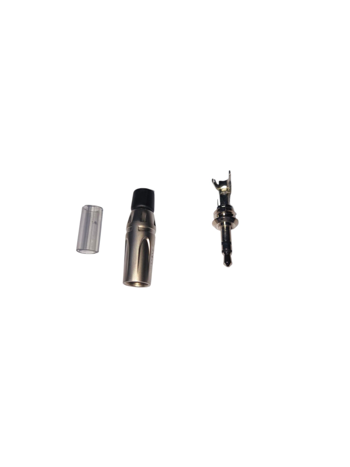 Amphenol Phone STR Stereo Nickel KS3P microphone connector kit with metal shell pin and sleeve