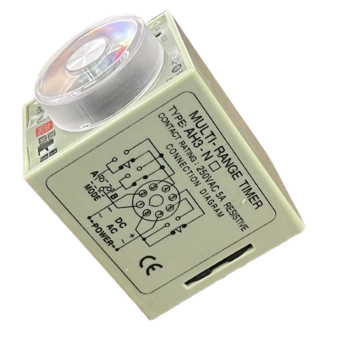 anly ah3nb analogue timer relay 220v multi range timer with clear rotary dial beige housing and wiring diagram
