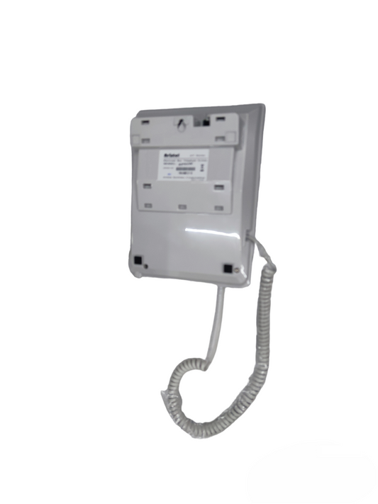 Aristel PABX AV series key phone 12 functions white wall-mounted landline phone with coiled cord