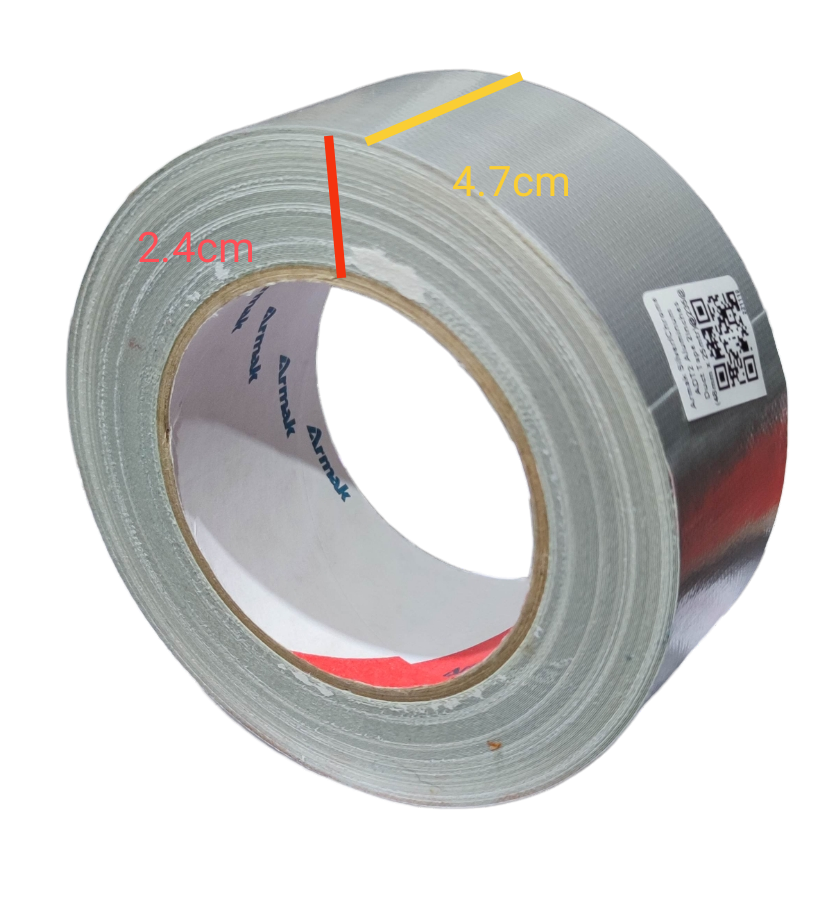 Armak duct tape 2 inch roll with silver adhesive tape for sealing and repairs