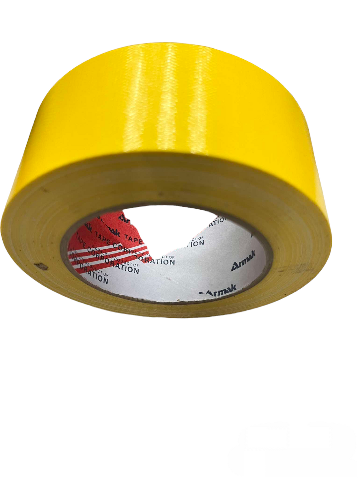 Yellow Armak duct tape 2 inch roll for strong adhesive and sealing applications