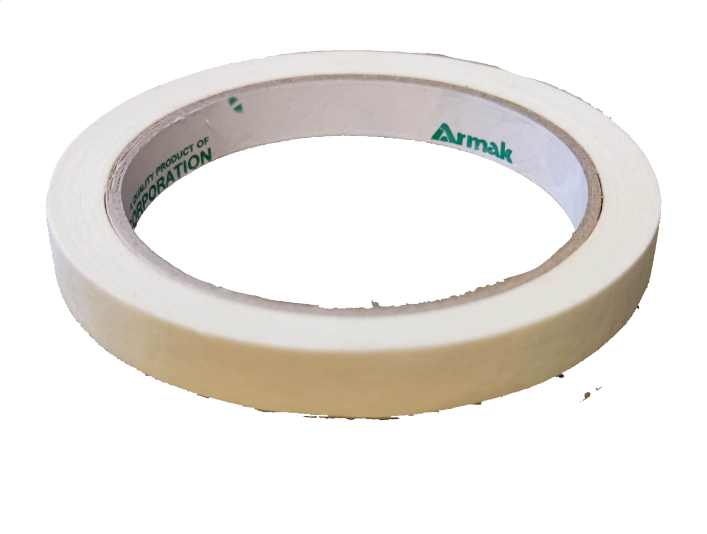 Armak masking tape roll in white for precision masking and painting projects