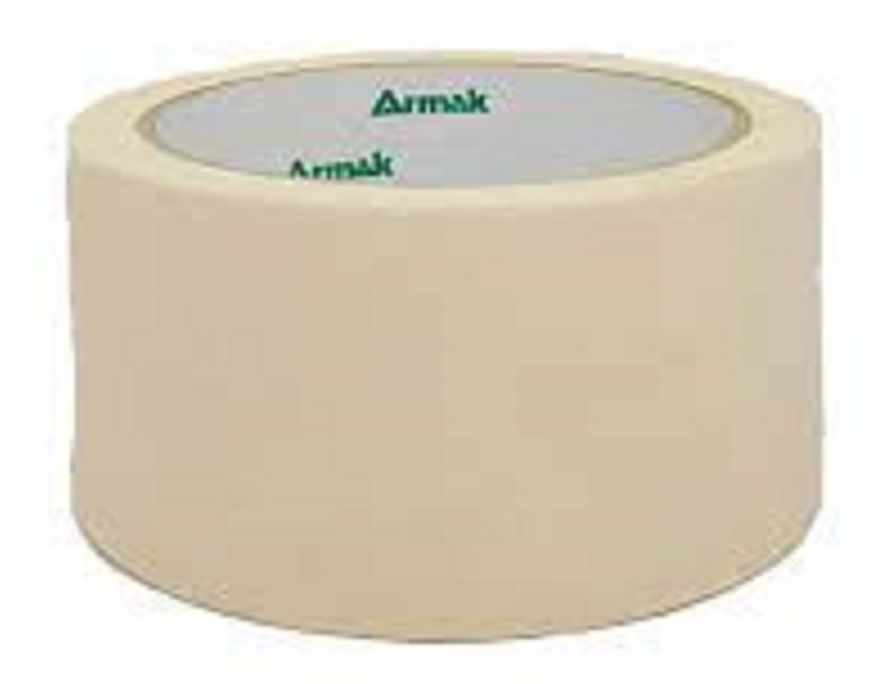 Armak masking tape roll in beige color for painting and surface protection tasks