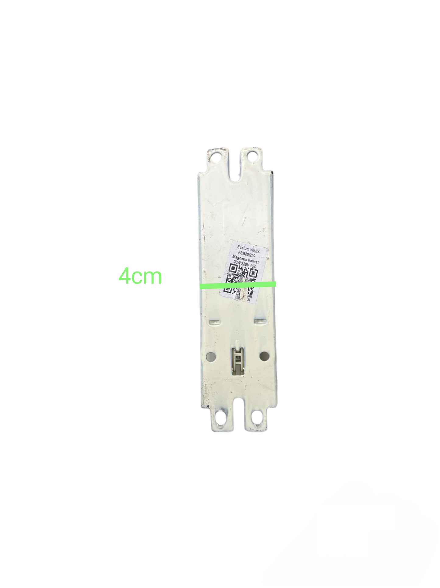 Atco magnetic fluorescent ballast 220V rectangular electrical component with mounting holes