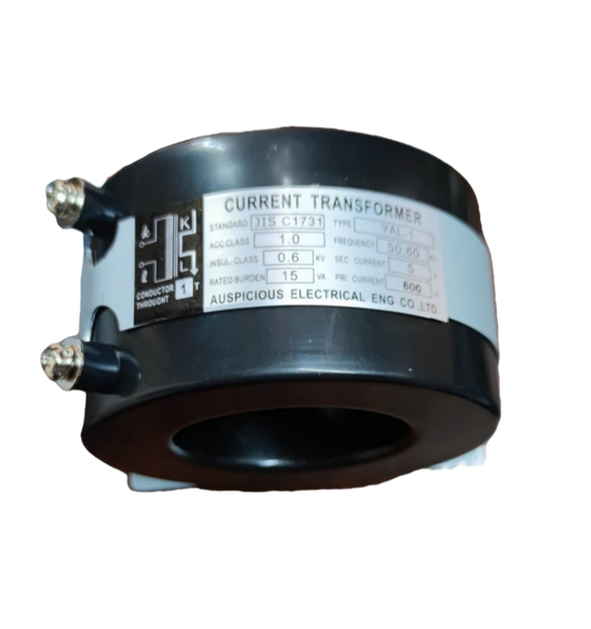 Auspicious 690V AC donut type current transformer for door chimes and bells with durable black housing