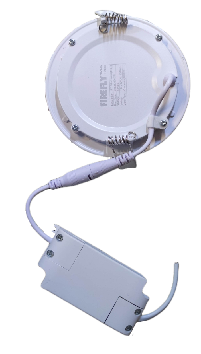 Firefly 6W LED Round Recessed Slim Downlight 220V Cool White 120mm
