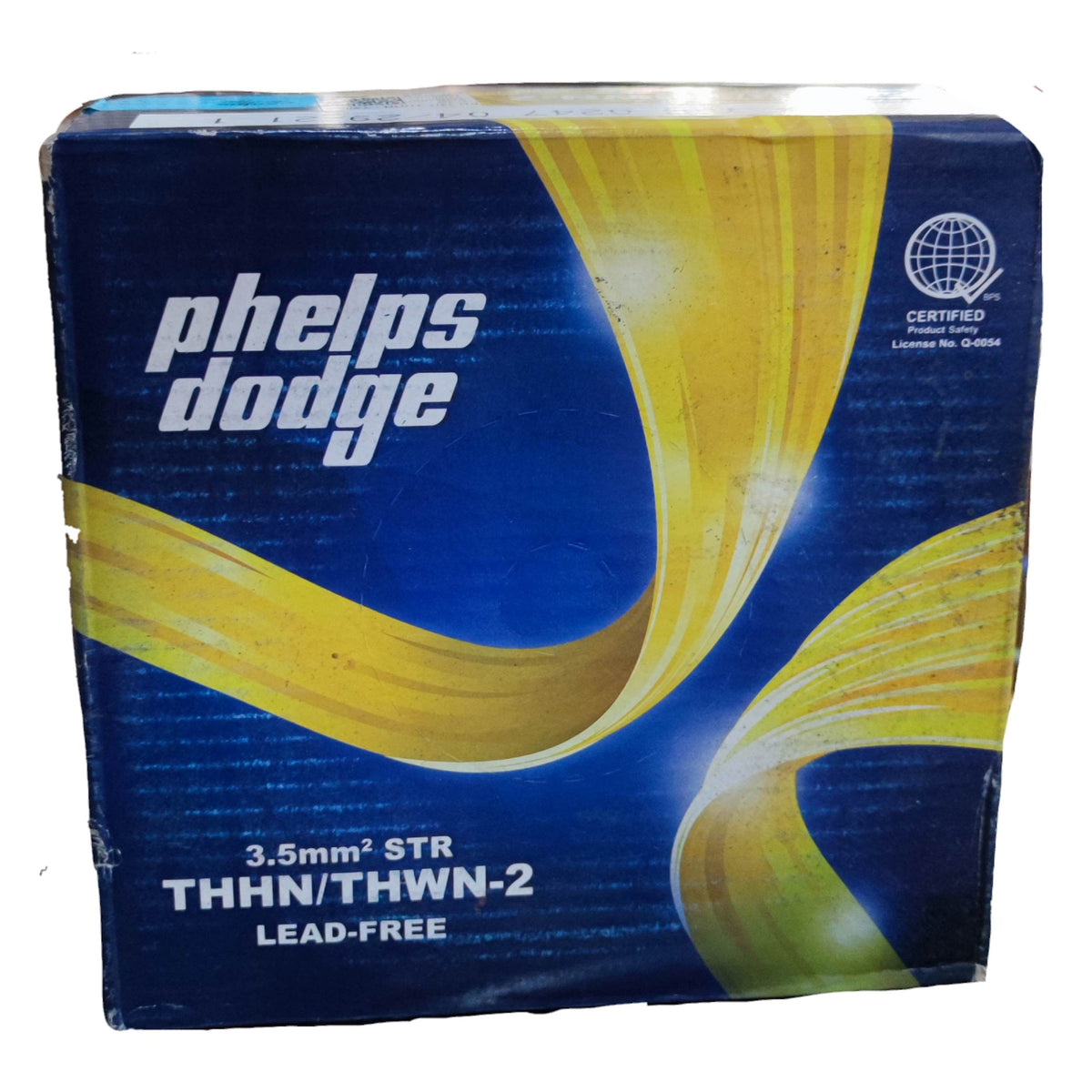 Phelps Dodge 3.5mm THHN Wire AWG 12/7 THWN Stranded Wire Yellow 1 Roll - 150 Meters