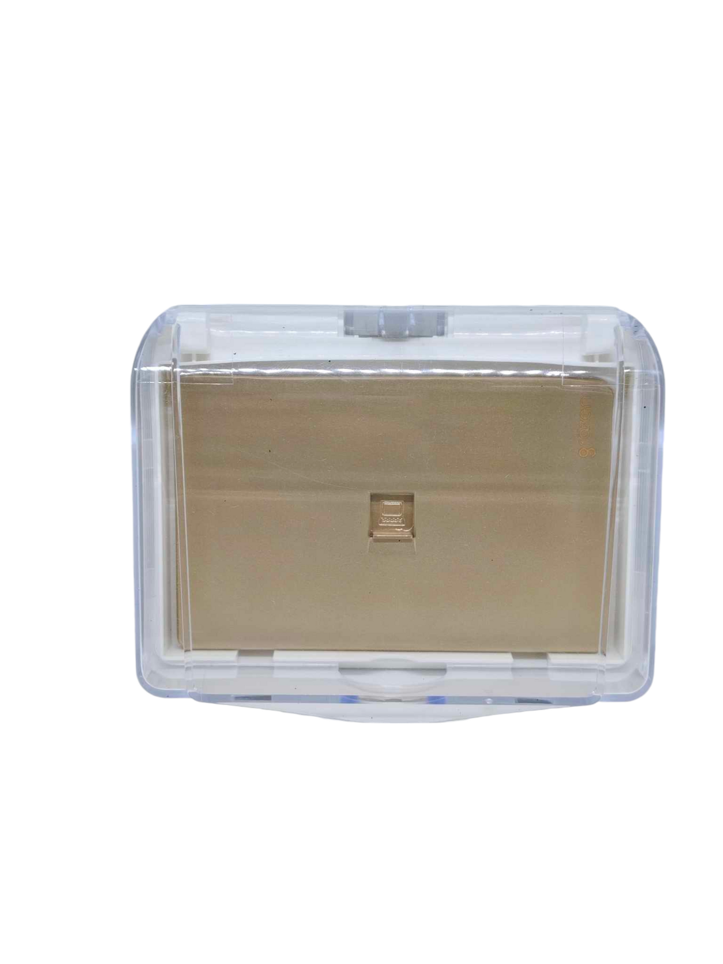 Grazen Weatherproof Cover Transparent with 1 Gang Telephone Outlet with Plate Cover WC-019-W+GW-016