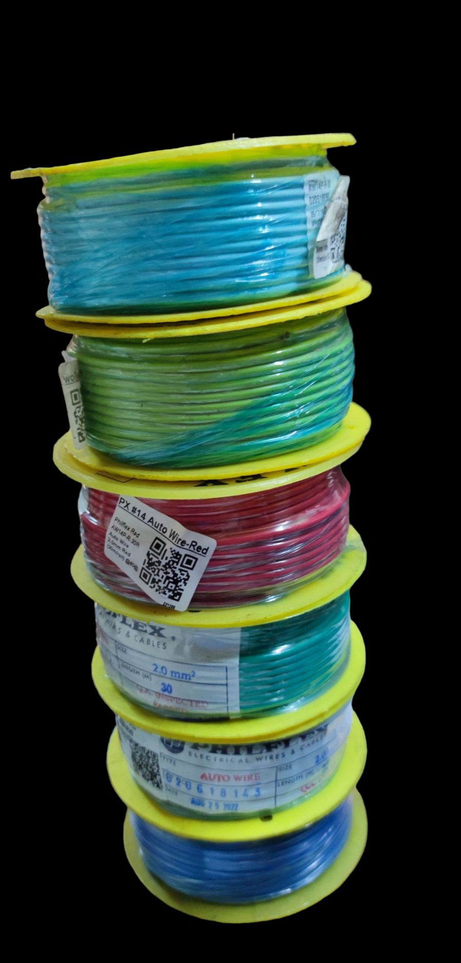 Philflex Auto Wire AWG 14 ( 2.0 mm), Automotive Wire #14 (2.0 mm) White