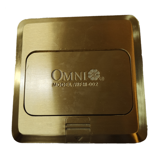 Omni Floor Outlet Square 2 Gang Universal with Ground Pop-up with Utility Box , Pop up Floor Outlet 2 Gang Universal with Ground 15A 250V with Utility Box, Floor Mounted Outlet 2 Gang Universal with Ground( Omni)