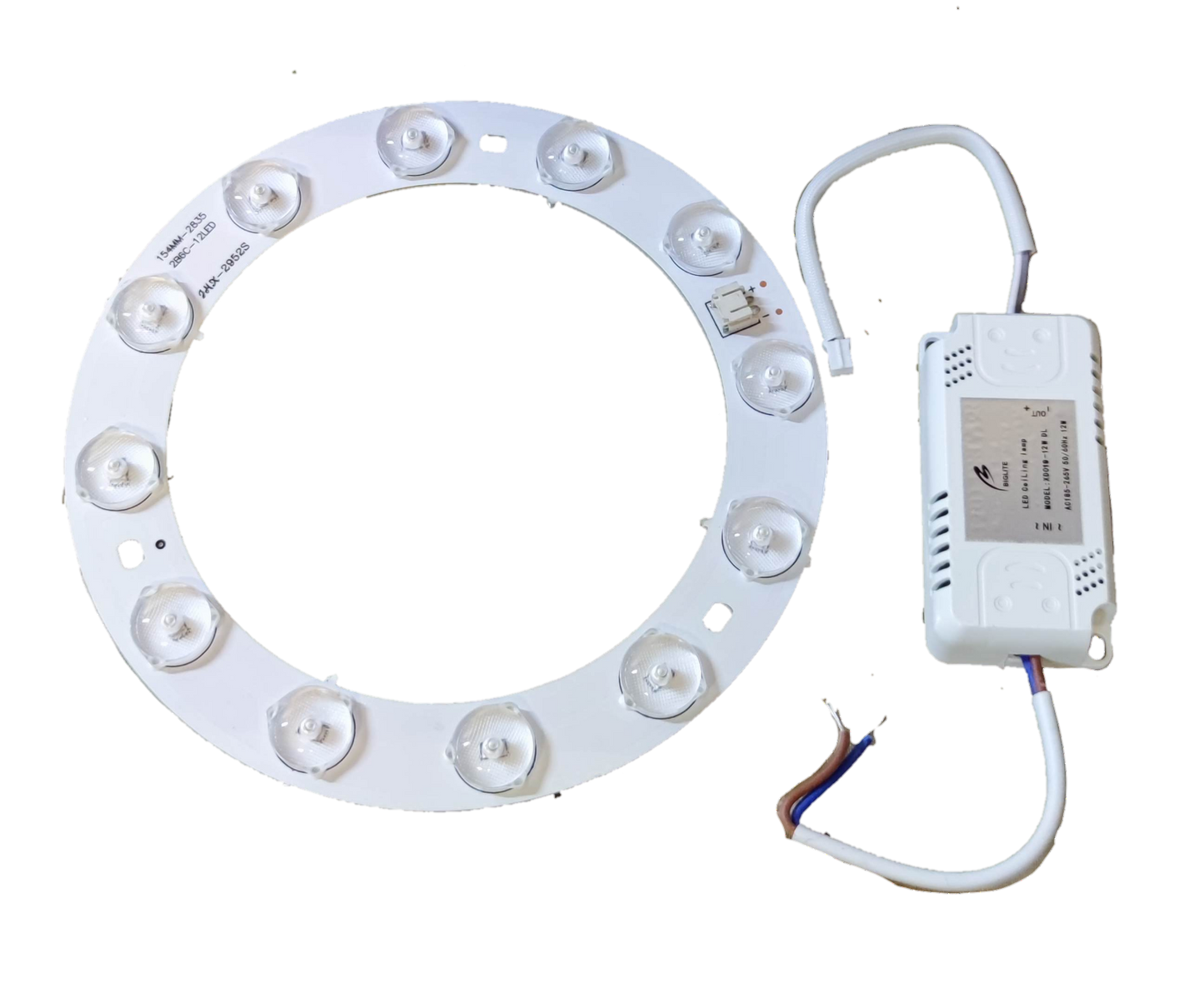 Biglite 12W LED ceiling lamp replacement circular LED board with driver and wiring for easy installation