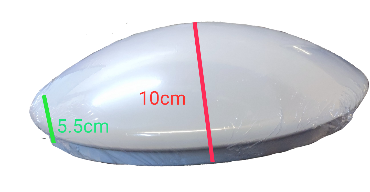 24W LED ceiling light 220V white round slim design with measurements shown for size