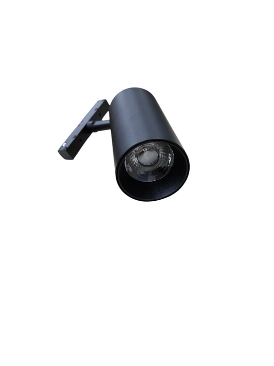 ILLUMIQ TERRA 24W 48VDC warm white track light black cylindrical ceiling light fixture