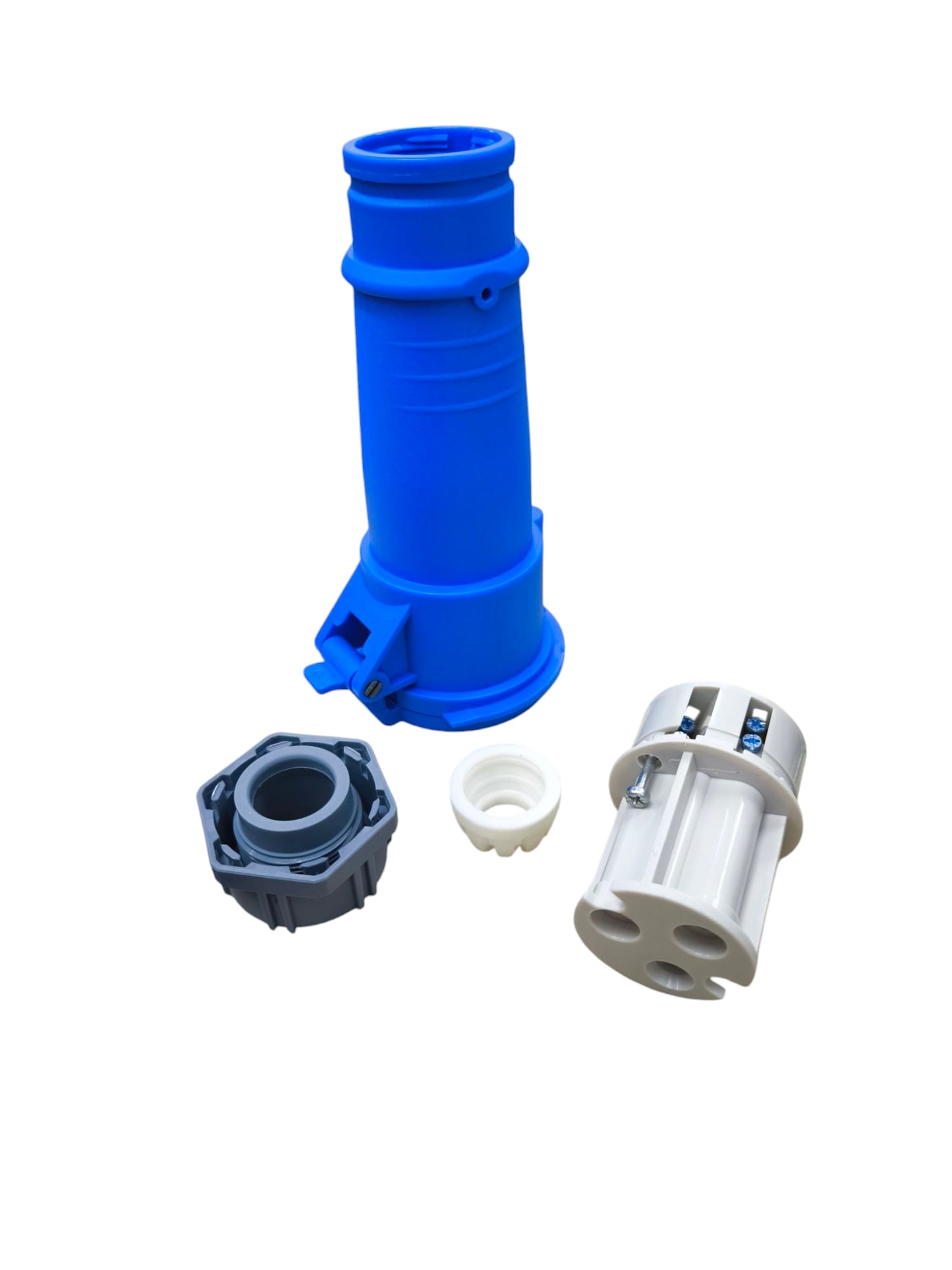 Grippes 32A industrial outlet connector blue and white electrical parts for secure power connection