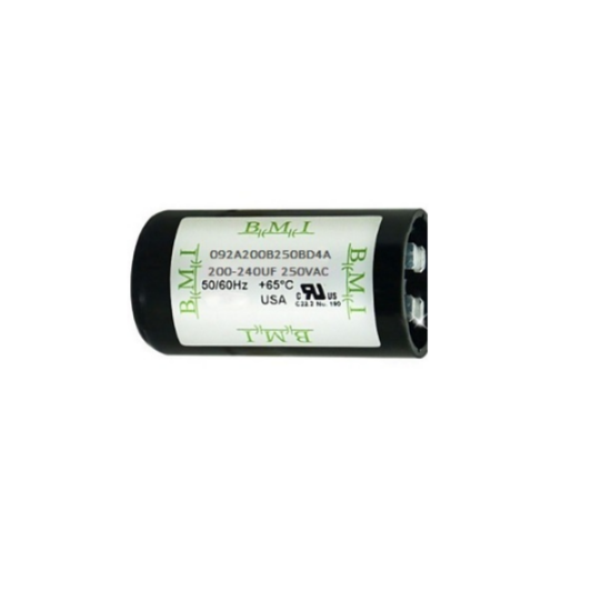BMI 200-240uF 250V starting capacitor for electrical applications with durable design