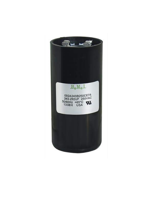 BMI 243-292MFD Motor Starting Capacitor for Electrical Circuitry Applications