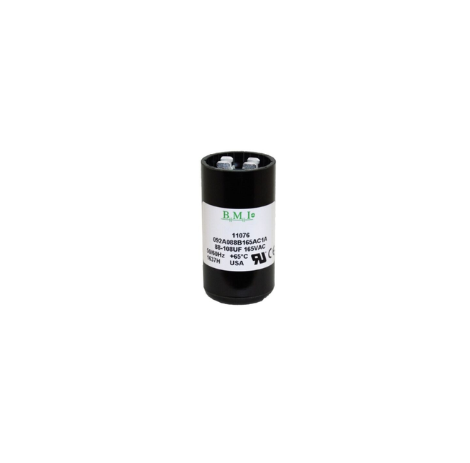 BMI 88-106MFD 125V AC capacitor for electrical applications with durable construction