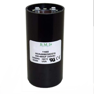 BMI Motor Starting Capacitor 400-480UF 250V AC, Capacitor 400-408MFD