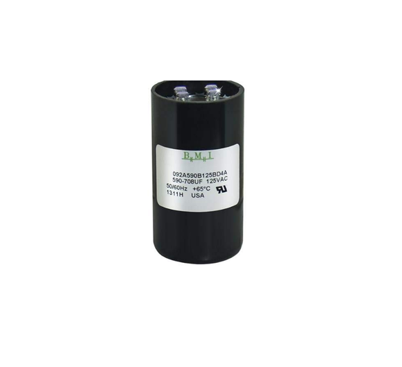 BMI Motor Starting Capacitor 590-708UF for efficient motor performance and reliability in electrical systems