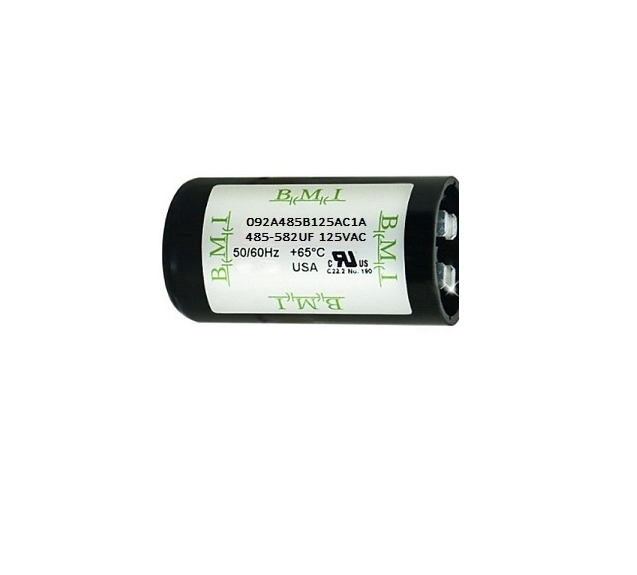BMI 485-582uF Running Capacitor 125V AC for electrical applications with durable casing