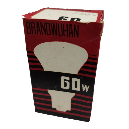Wuhan incandescent Bulb 60W 220V E27 in vintage red and black packaging
