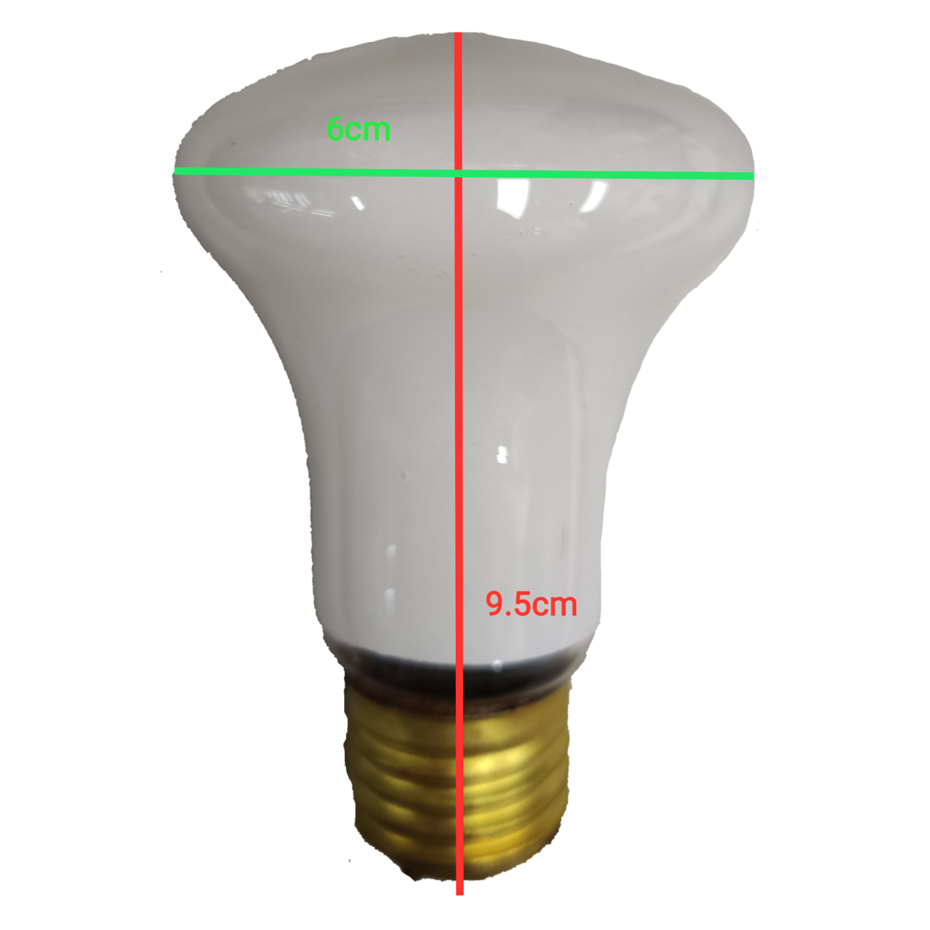 Wuhan incandescent Bulb 60W 220V E27 with white glass and brass screw base