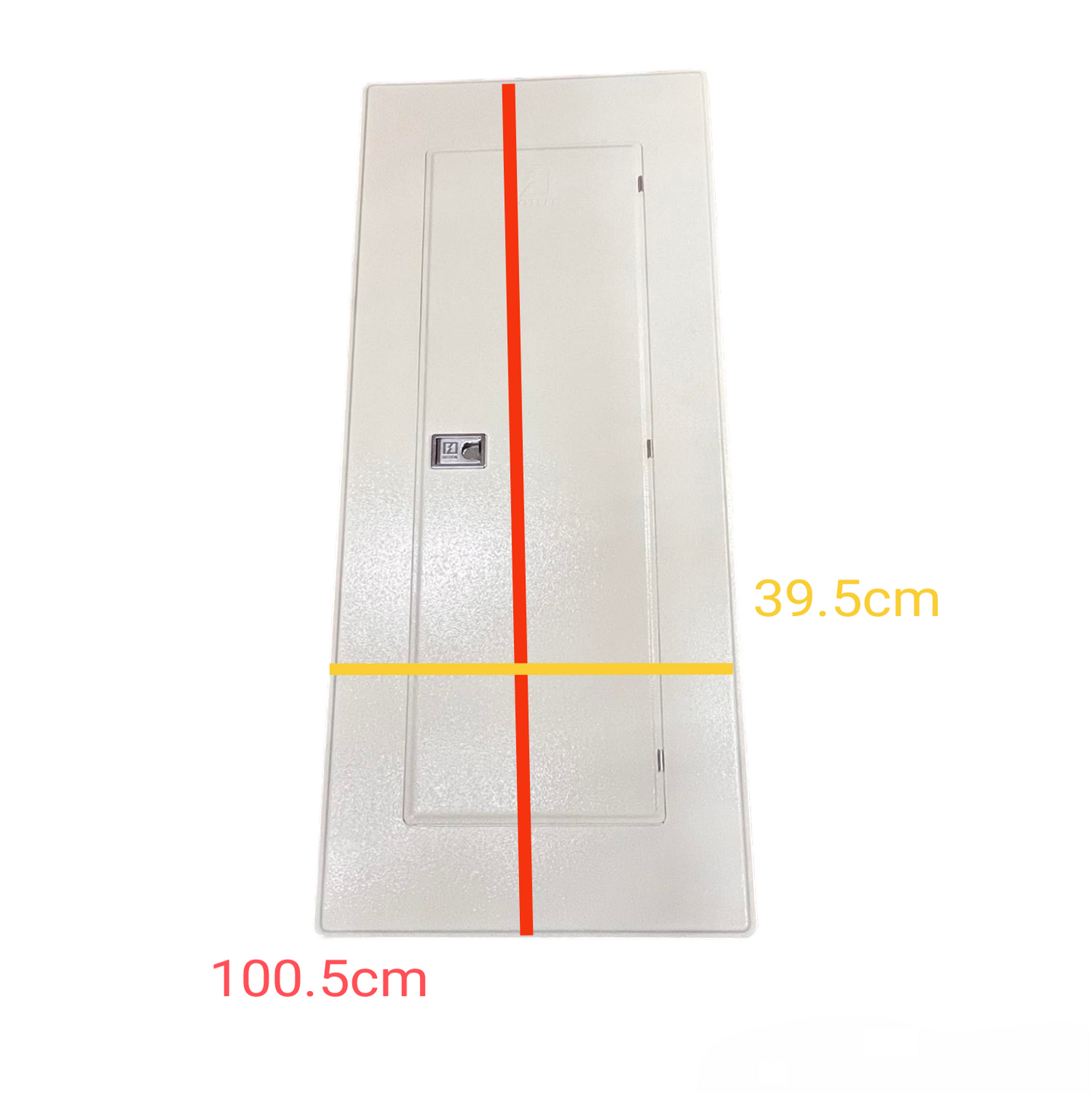 Koten metal distribution board enclosure door for 20 Branches 2P Bolt On with 125A Main measuring 100.5 cm by 39.5 cm