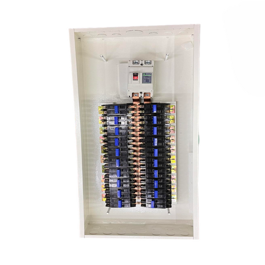 Koten white distribution board with 20 Branches 2P Bolt On with 125A Main showing two columns of breakers