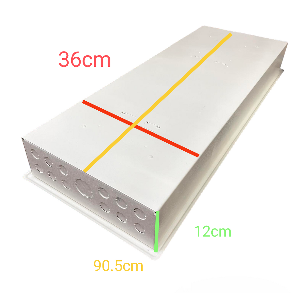Koten white metal distribution box 20 Branches 2P Bolt On with 125A Main rectangular enclosure with knockouts