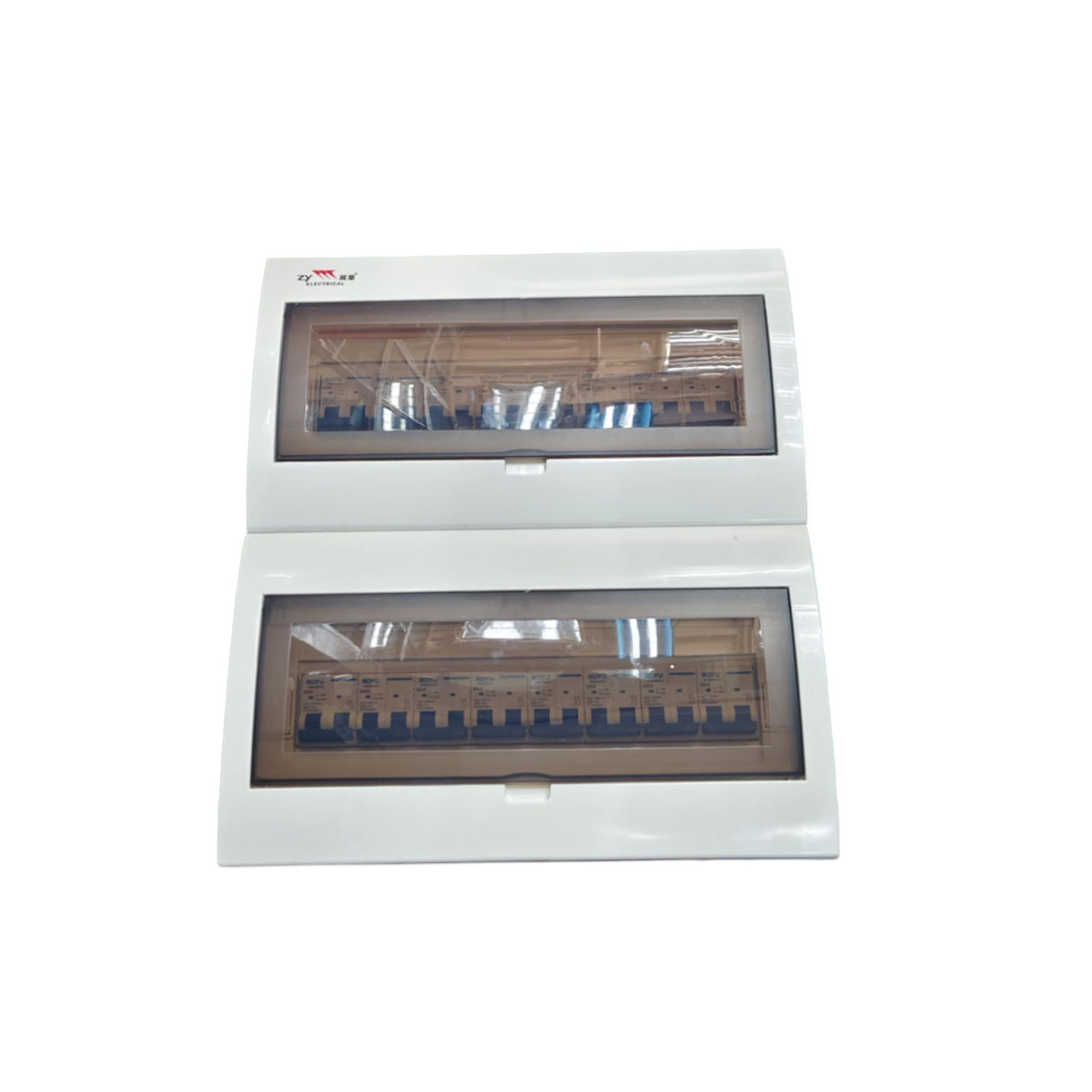 Royu & ZY Breakers Panel Board 50A 2 Pole Main electrical circuitry component with protective casing
