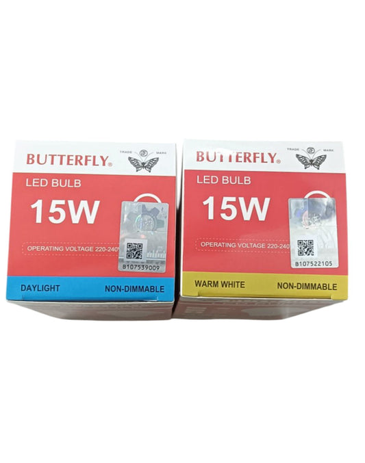 Butterfly 15W LED Bulb E27 220-240V Daylight packaging box for non-dimmable LED bulb