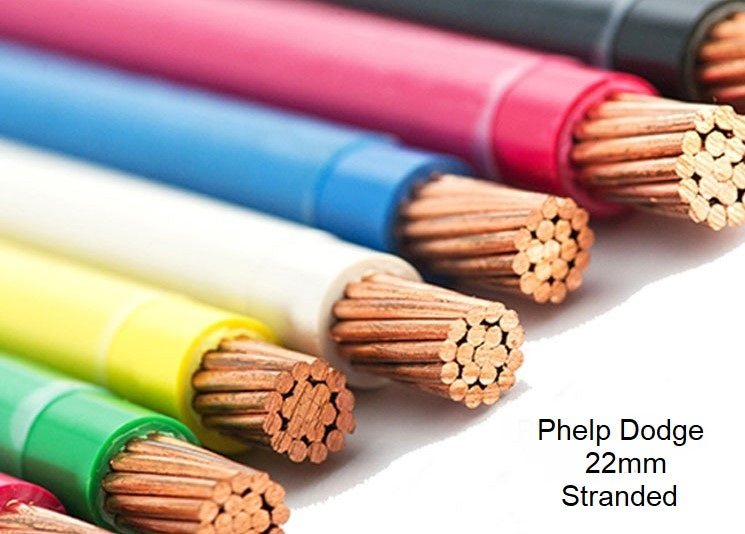 Philflex THHN Wire 22mm 4 AWG Stranded, Pre Cut (Per Meter) White