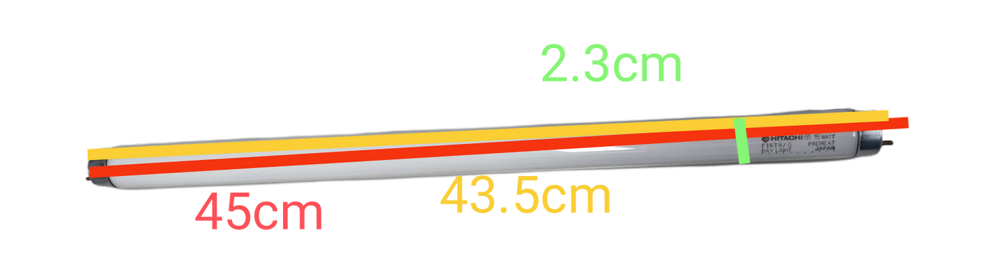 Hitachi 15W Fluorescent Tube T-8 Daylight, T8 Fluorescent Tube Daylight 15W