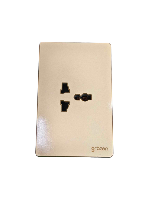 Grazen 1 Gang Universal Outlet Aircon Outlet 220V 20A Available Black, Gray , White and Gold