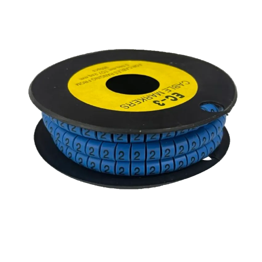 Grippes Cable Marker Blue - 2 Roll for Organizing and Identifying Cables Effectively